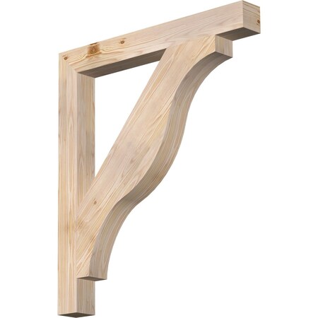 Ekena Millwork Funston Block Smooth Bracket, Douglas Fir, 3 1/2"W x 32"D x 36"H BKT04X32X36FST05SDF